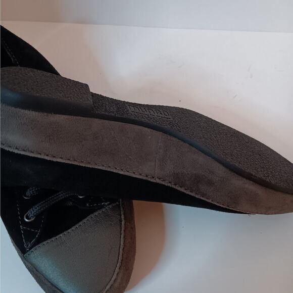 NWOT Munro American Walking Wedge Black Gray Toe Cap Tie Shoe Size 5.5M - Picture 7 of 9